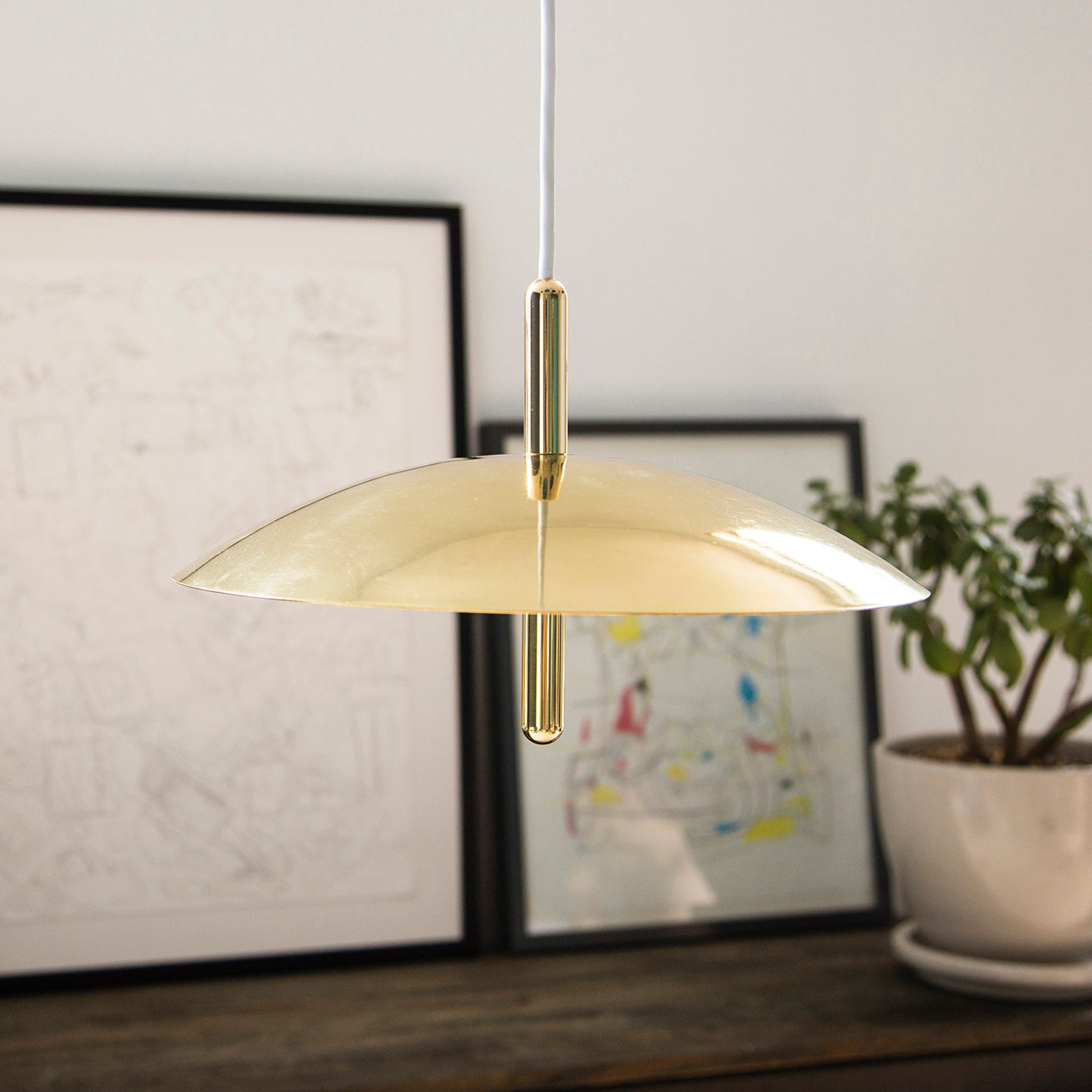 Signal Pendant Light — Brass