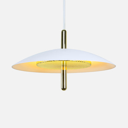 Signal Pendant Light — White & Nickel