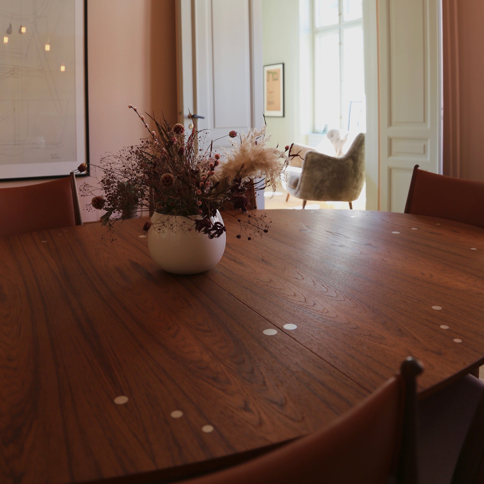 Silver Extension Table