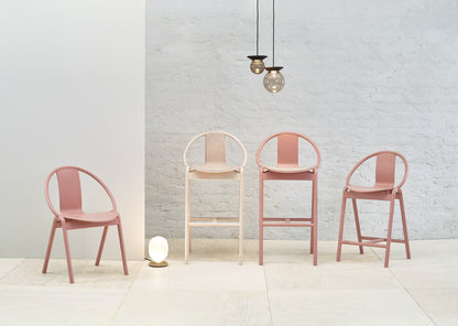 Again Bar and Counter Chair — Upholstered Seat and Back