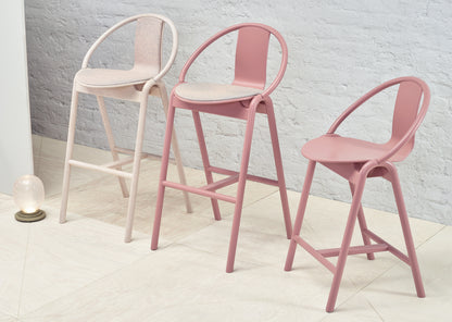 Again Bar and Counter Chair — Upholstered Seat and Back