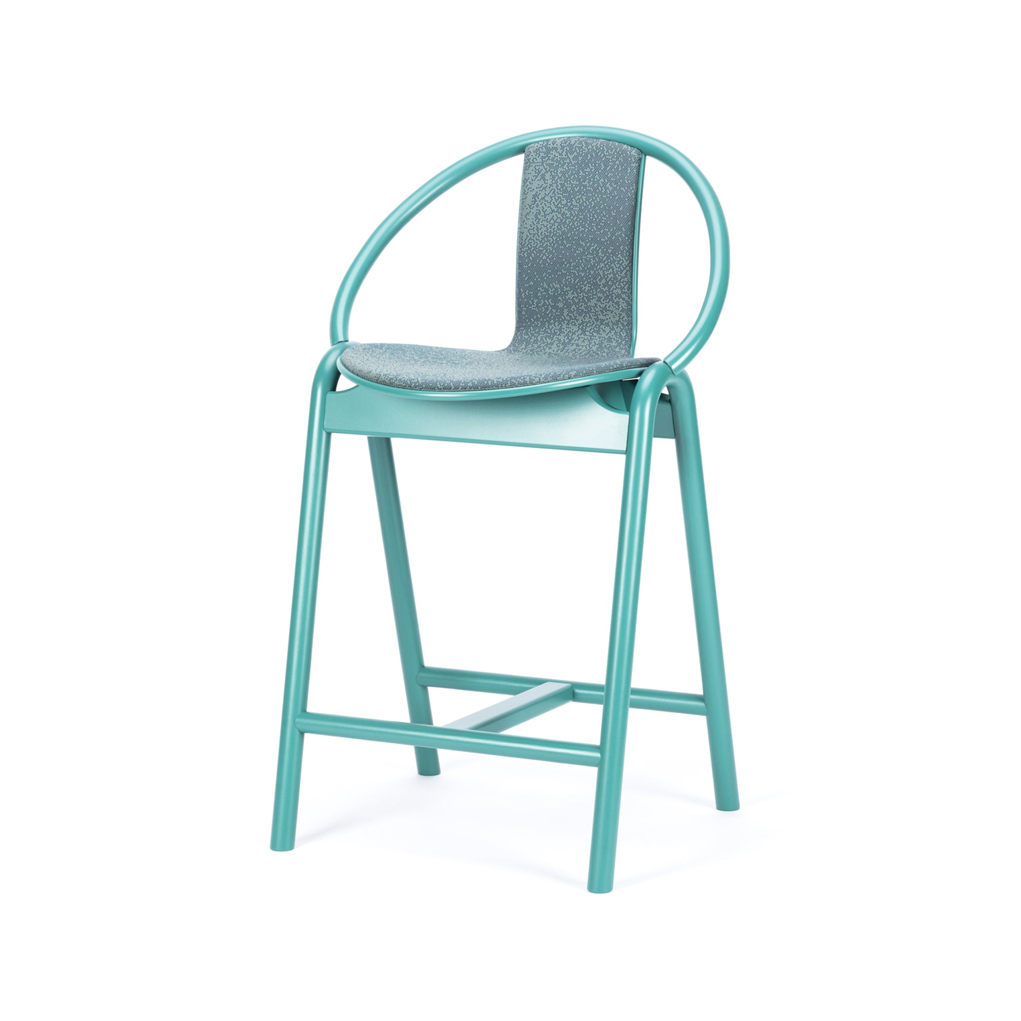 Again Bar and Counter Chair — Upholstered Seat and Back
