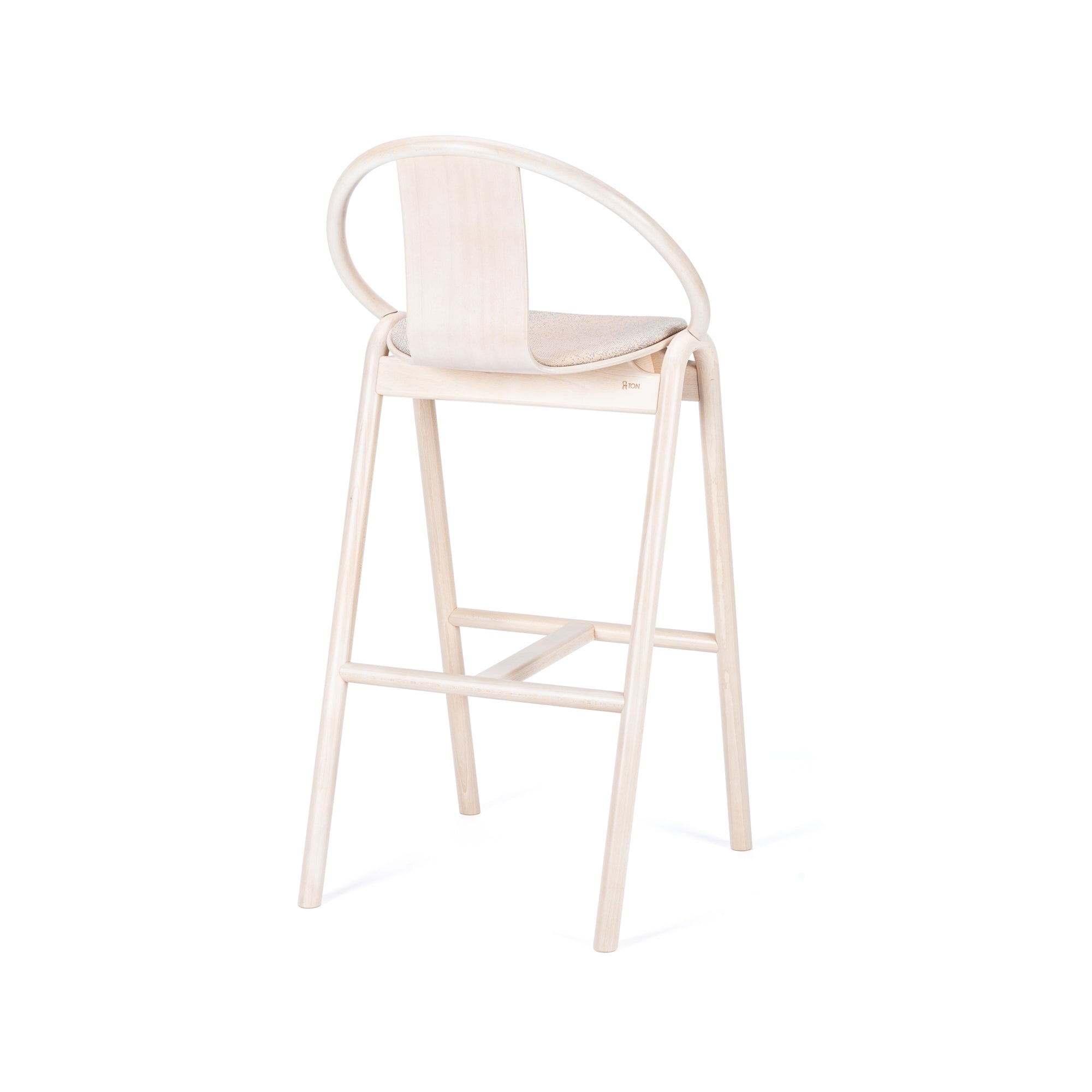 Again Bar and Counter Chair — Upholstered Seat and Back