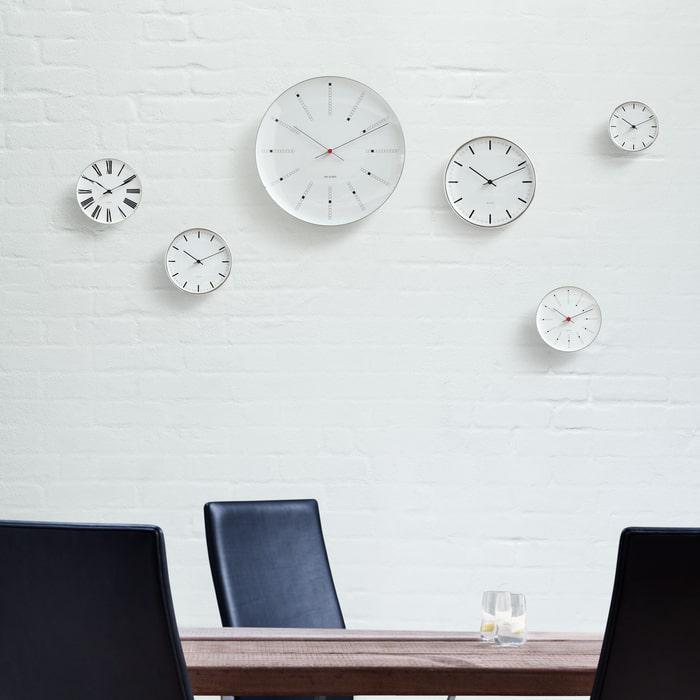 Arne Jacobsen Bankers Wall Clock — Extra Large White