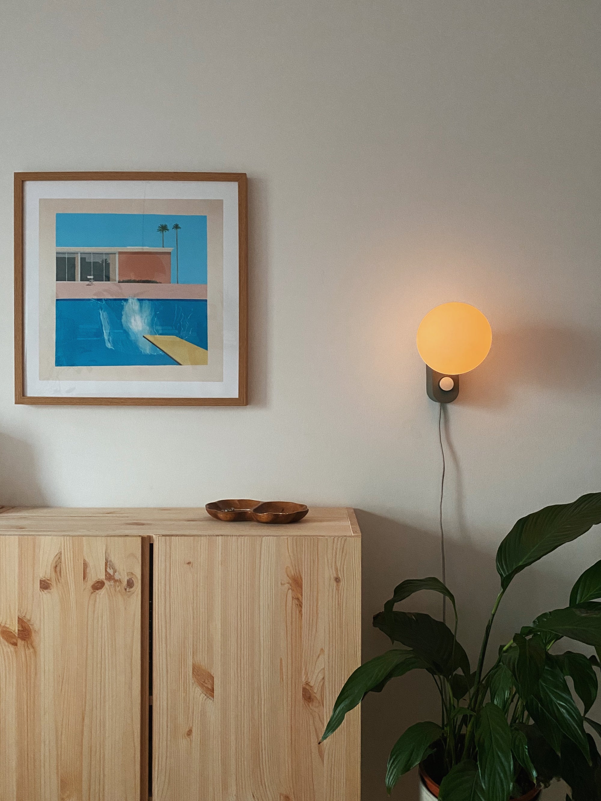 Alumina Table and Wall Lamp