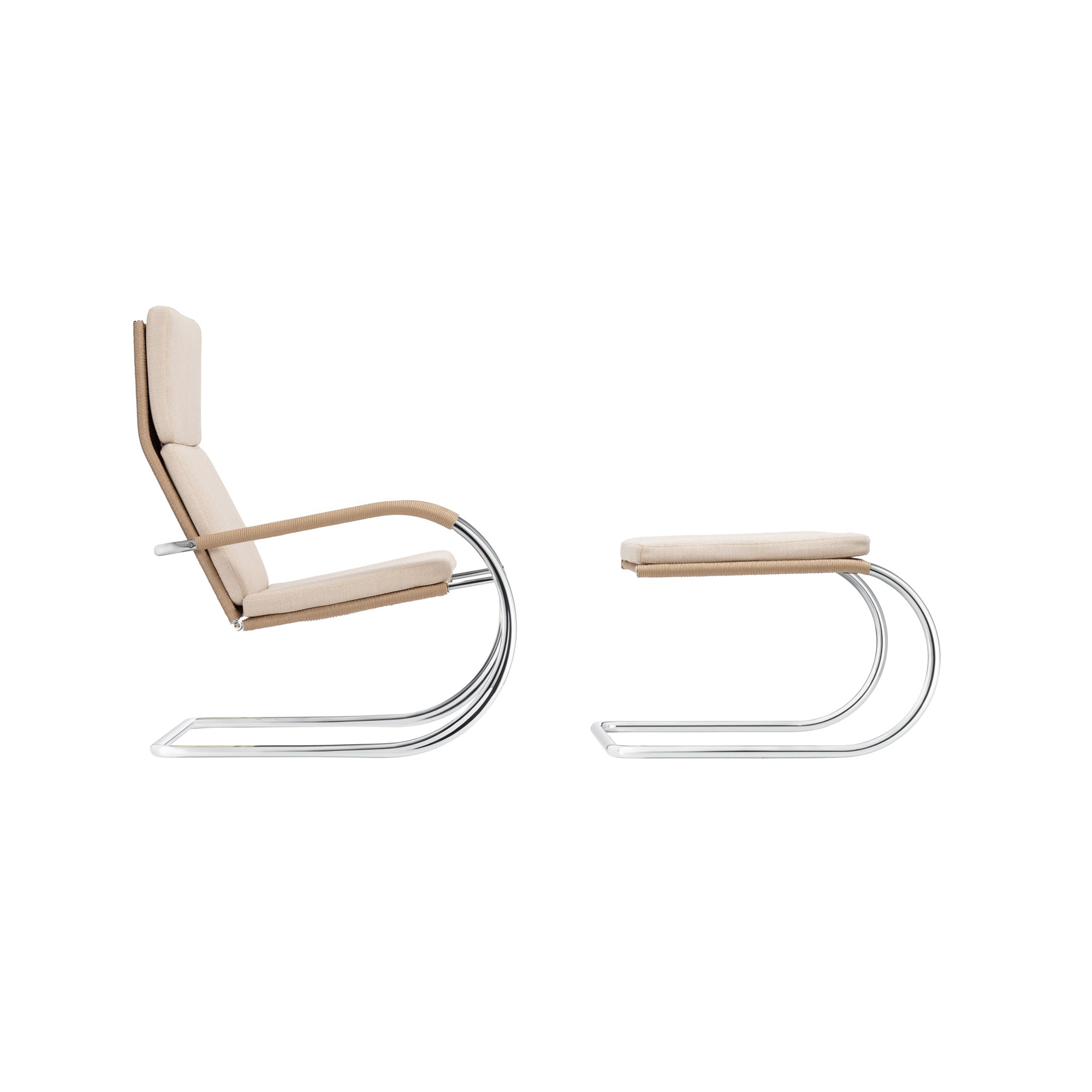 D35-1 Cantilever Lounge Chair — Fabric