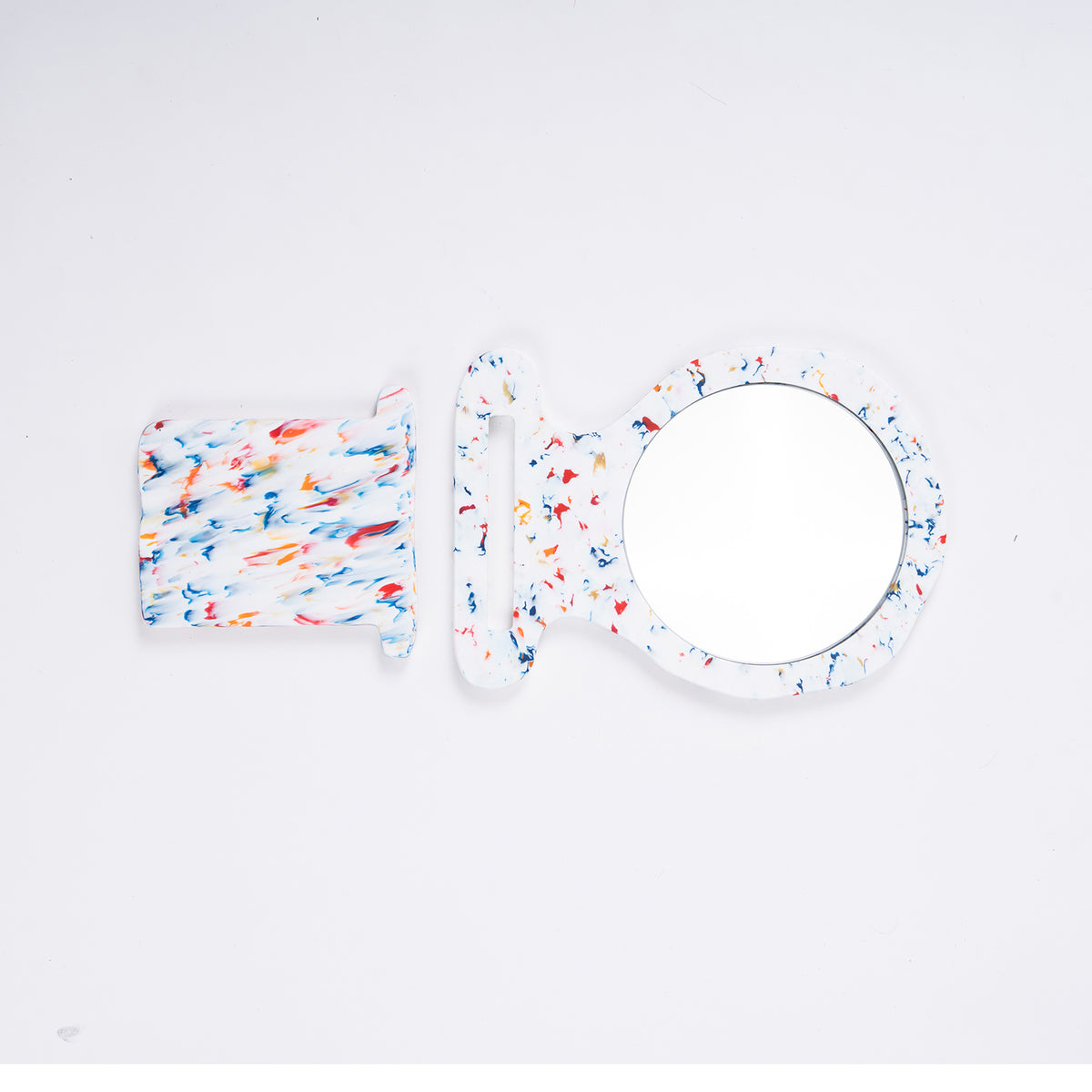 Flat Plastic Tabletop Mirror
