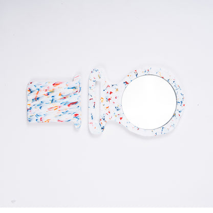 Flat Plastic Tabletop Mirror