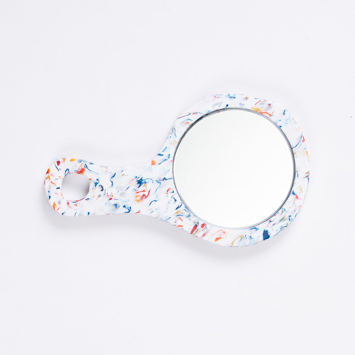Flat Plastic Hand Mirror
