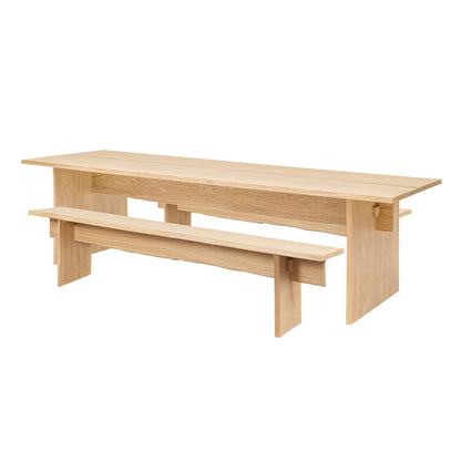 Bookmatch Table and Bench