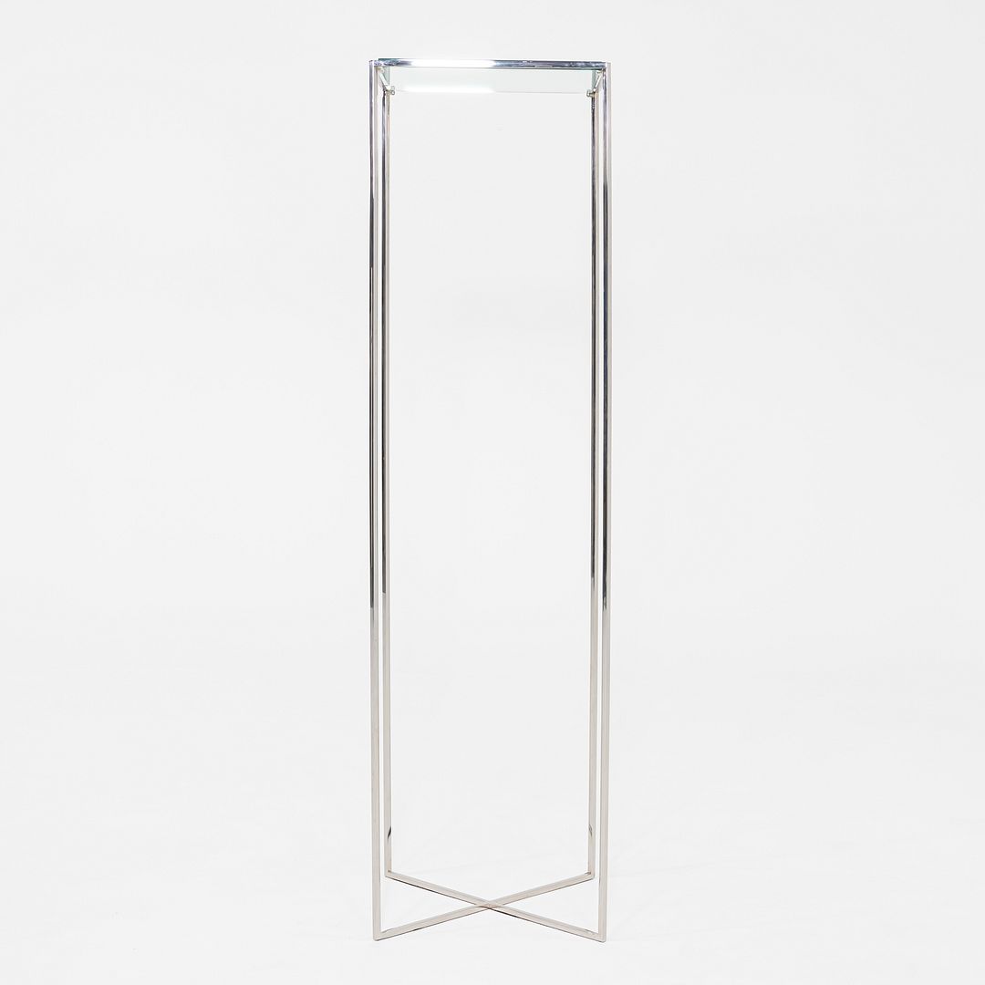 Glass and Steel Pedestal