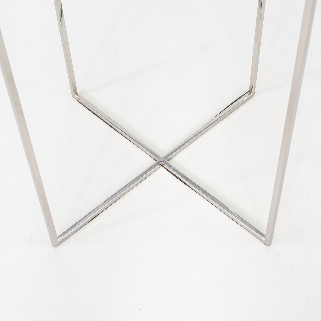 Glass and Steel Pedestal