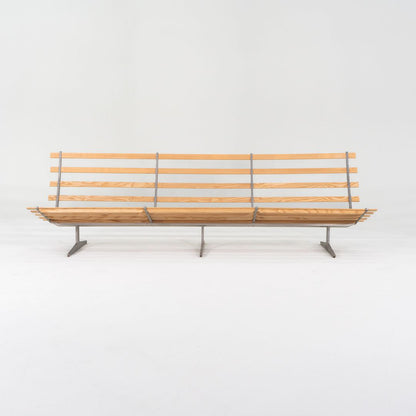 Oak and Aluminum Bench