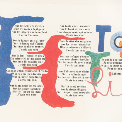 Liberte Silkscreen Print