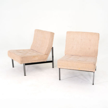 Florence Knoll Parallel Bar System Lounge Chairs, Model 51