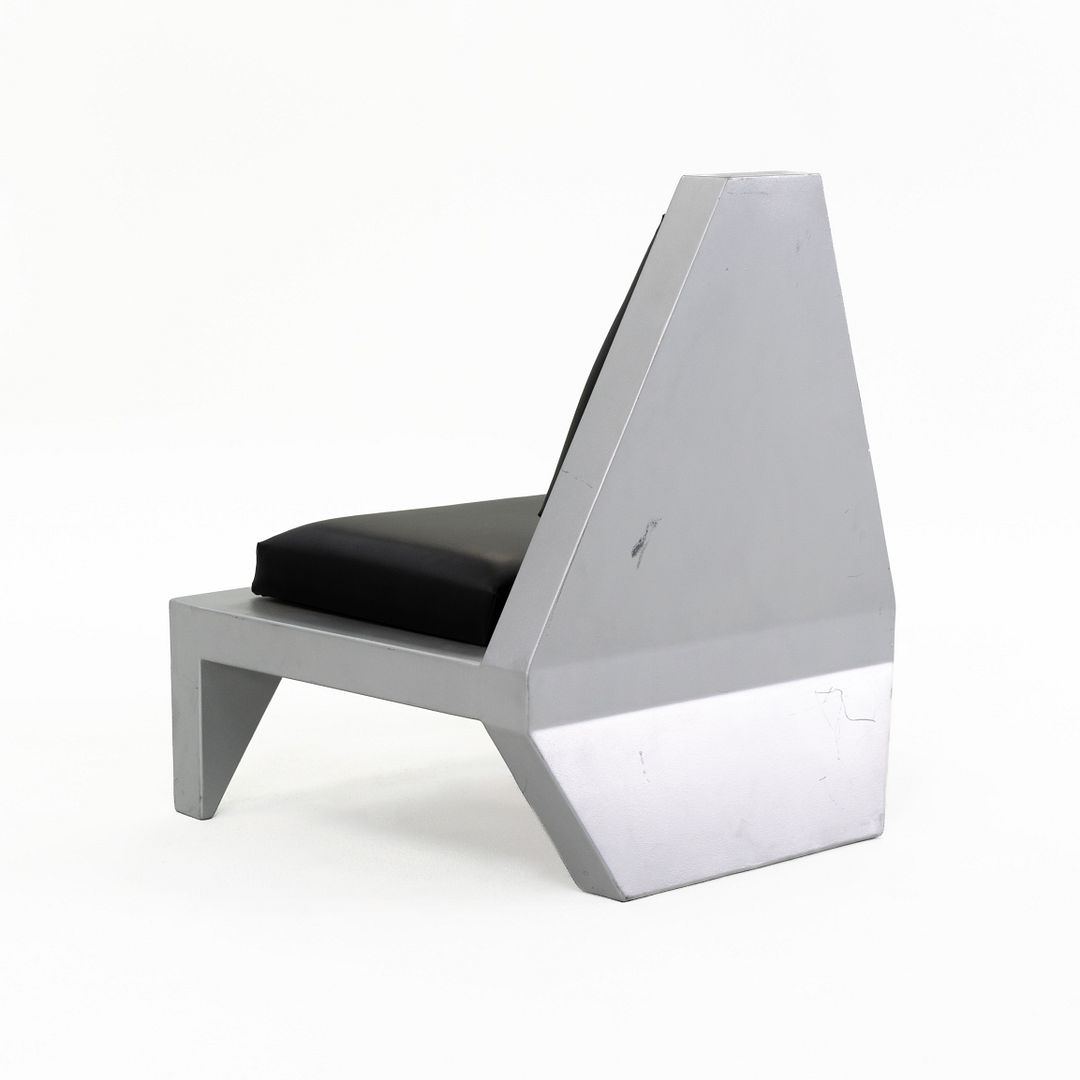 Futuristic Sculptural Aluminum Club Chair