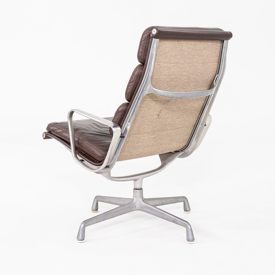 Soft Pad Lounge Chair and Ottoman, Models EA416 and EA423