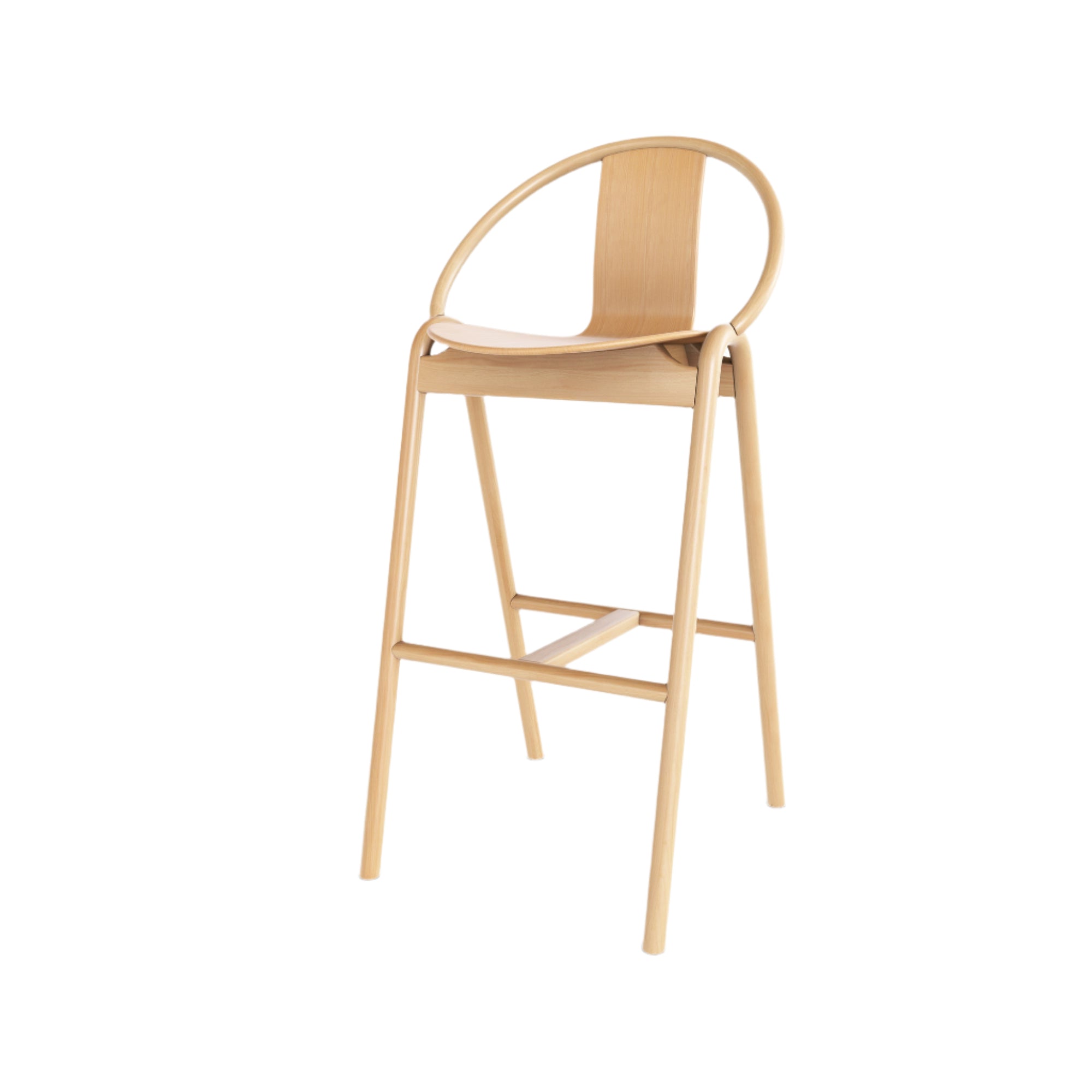 Again Bar and Counter Chair — Wood Seat