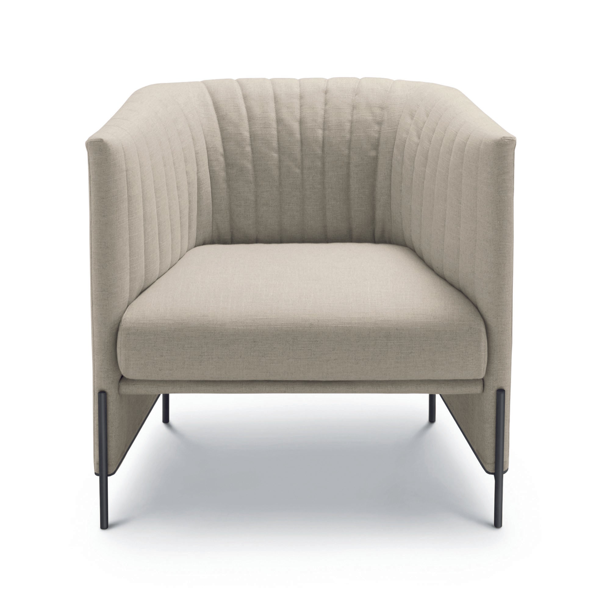 Algon Quilted Lounge Chair — Low