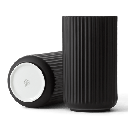 Lyngby Porcelaen Vase — Black