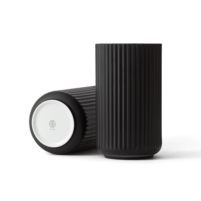 Lyngby Porcelaen Vase — Black