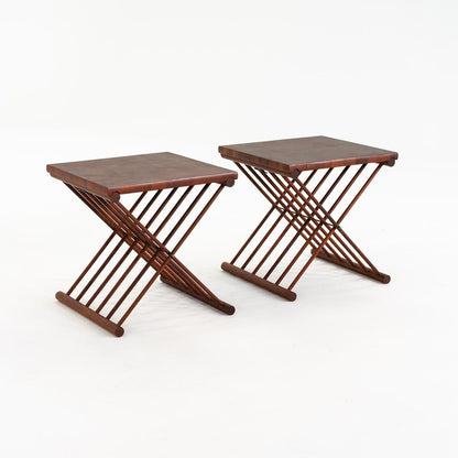 Campaign Folding Side Tables