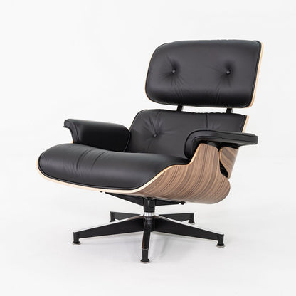 Tall Eames Lounge Chair and Ottoman, Model 670 and 671