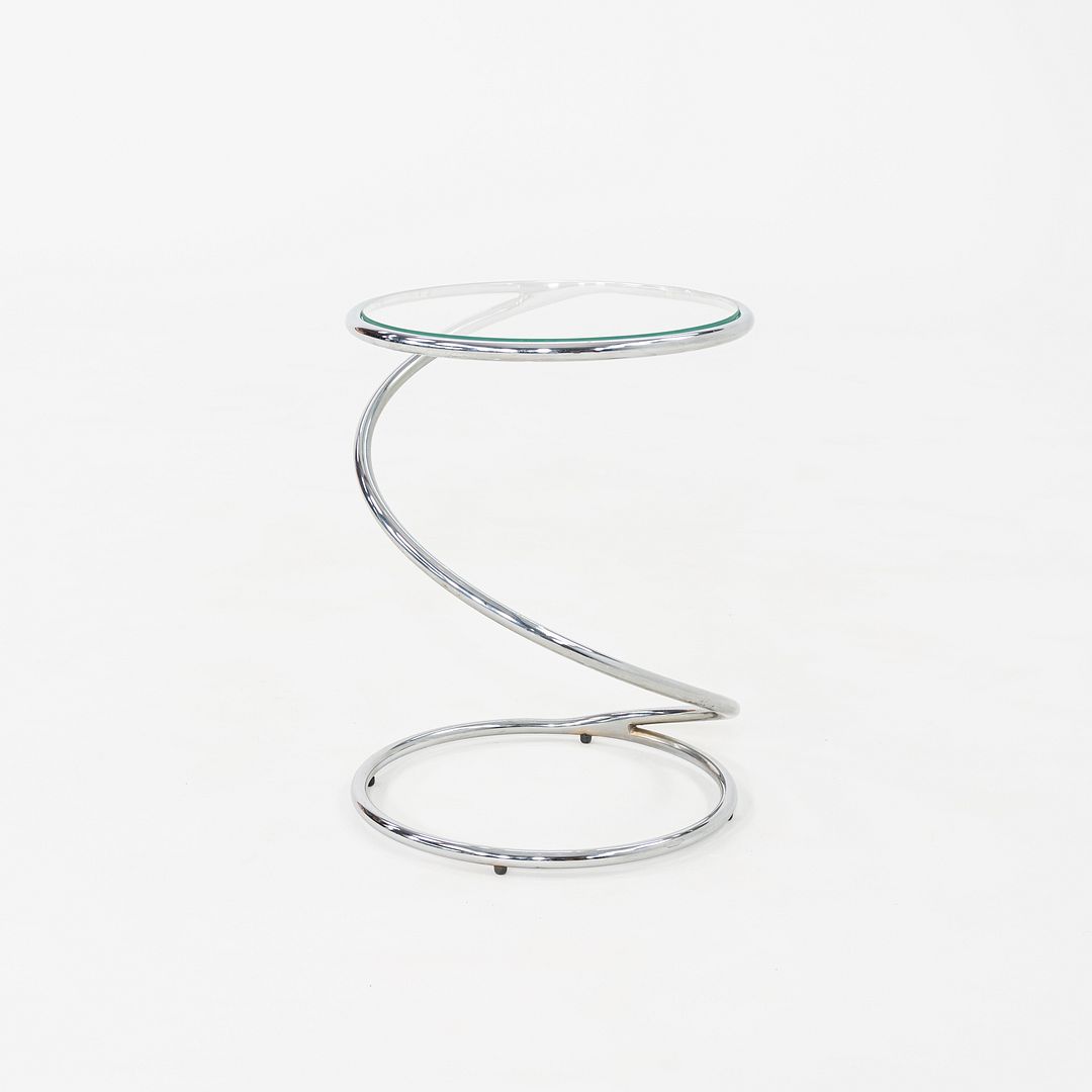 Round Chrome Side Tables