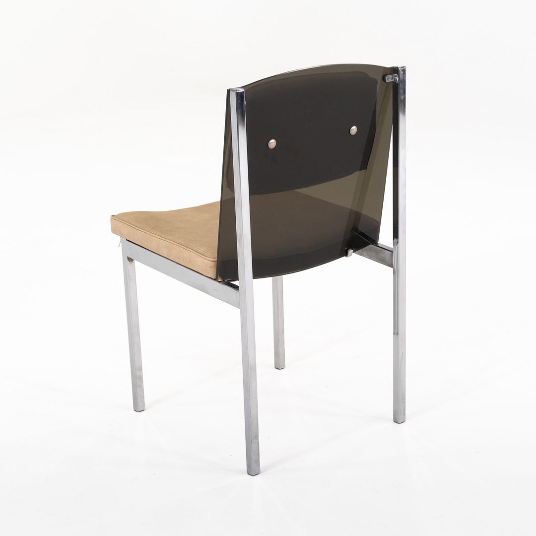 Smoked Lucite Dining Chair