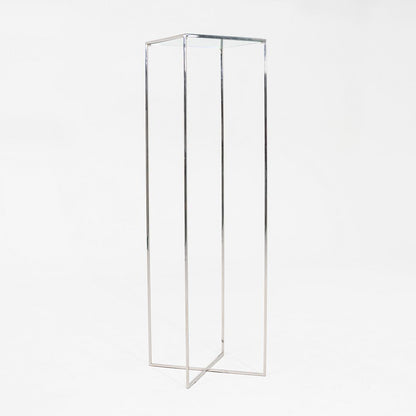 Glass and Steel Pedestal
