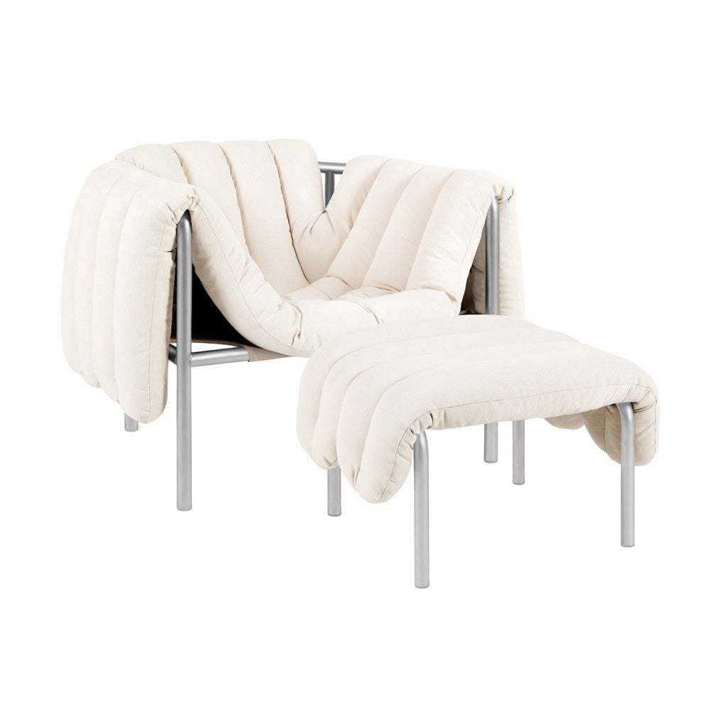 Puffy Lounge Chair and Ottoman