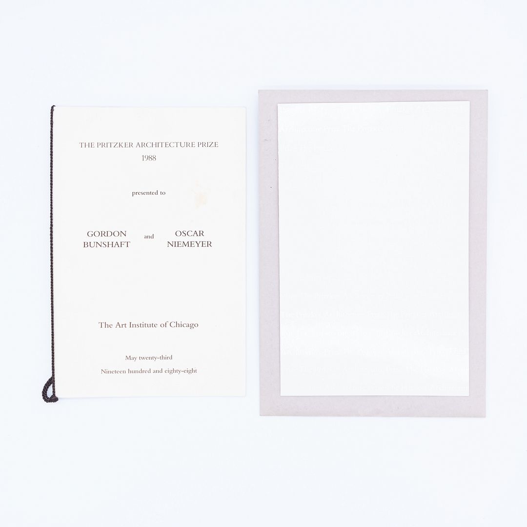 Pritzker Architecture Prize Program and Invitation