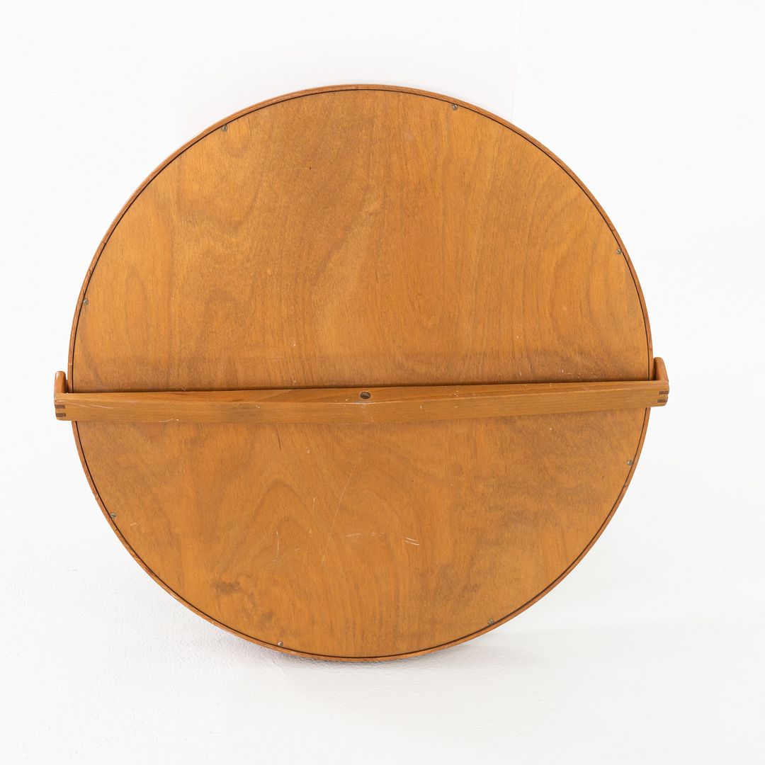 Round Teak Wall Mirror