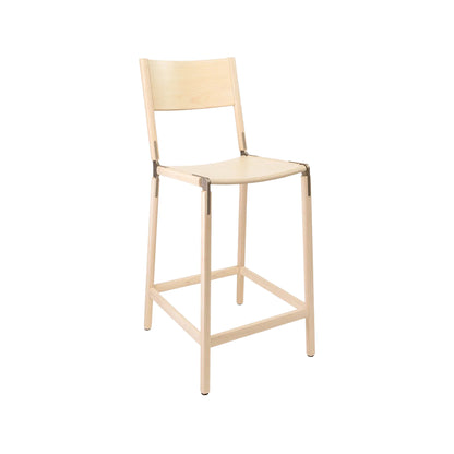 Backed Counter Stool — Linden — Wood
