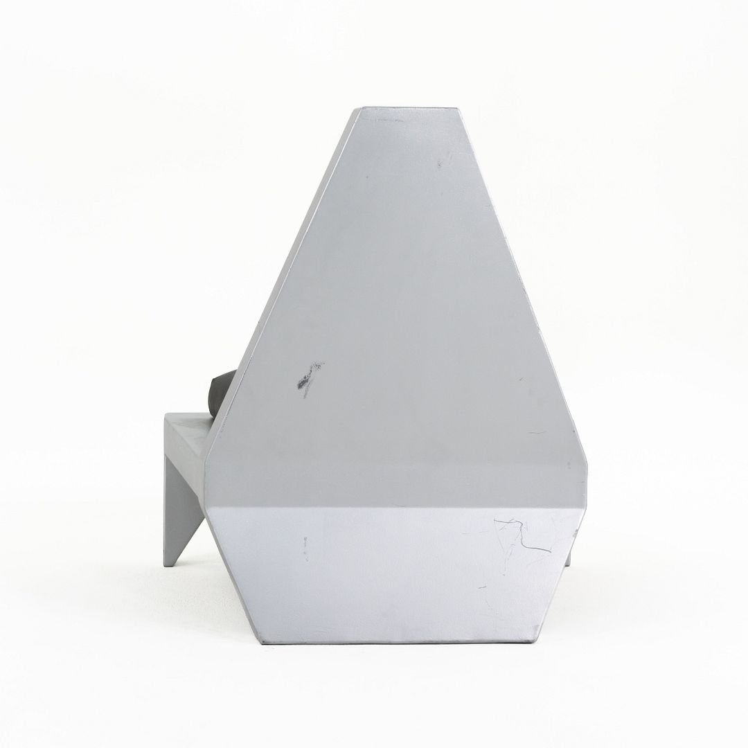 Futuristic Sculptural Aluminum Club Chair