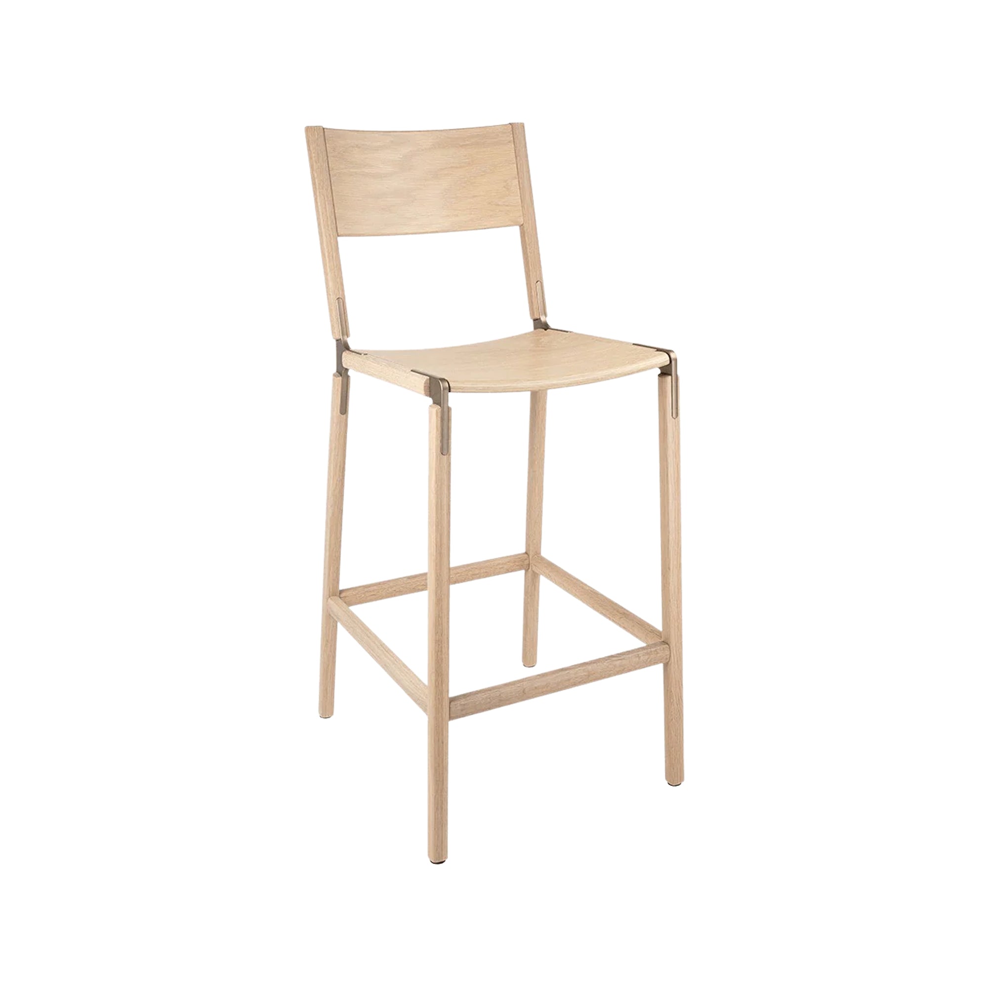 Backed Bar Stool — Stanyan — Wood