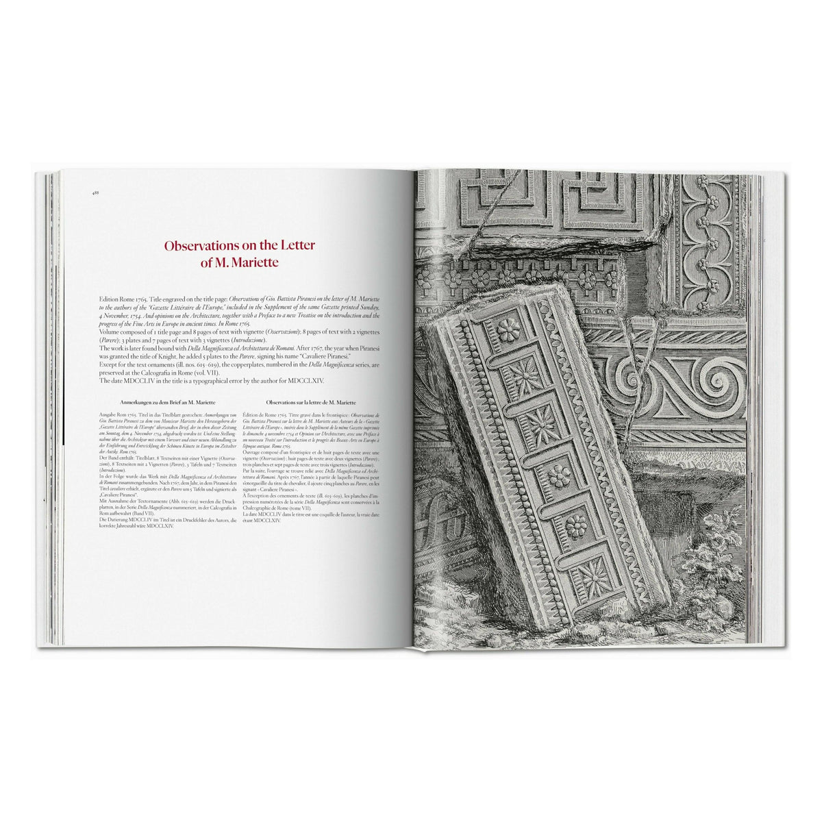 Piranesi. The Complete Etchings (German, French, English)