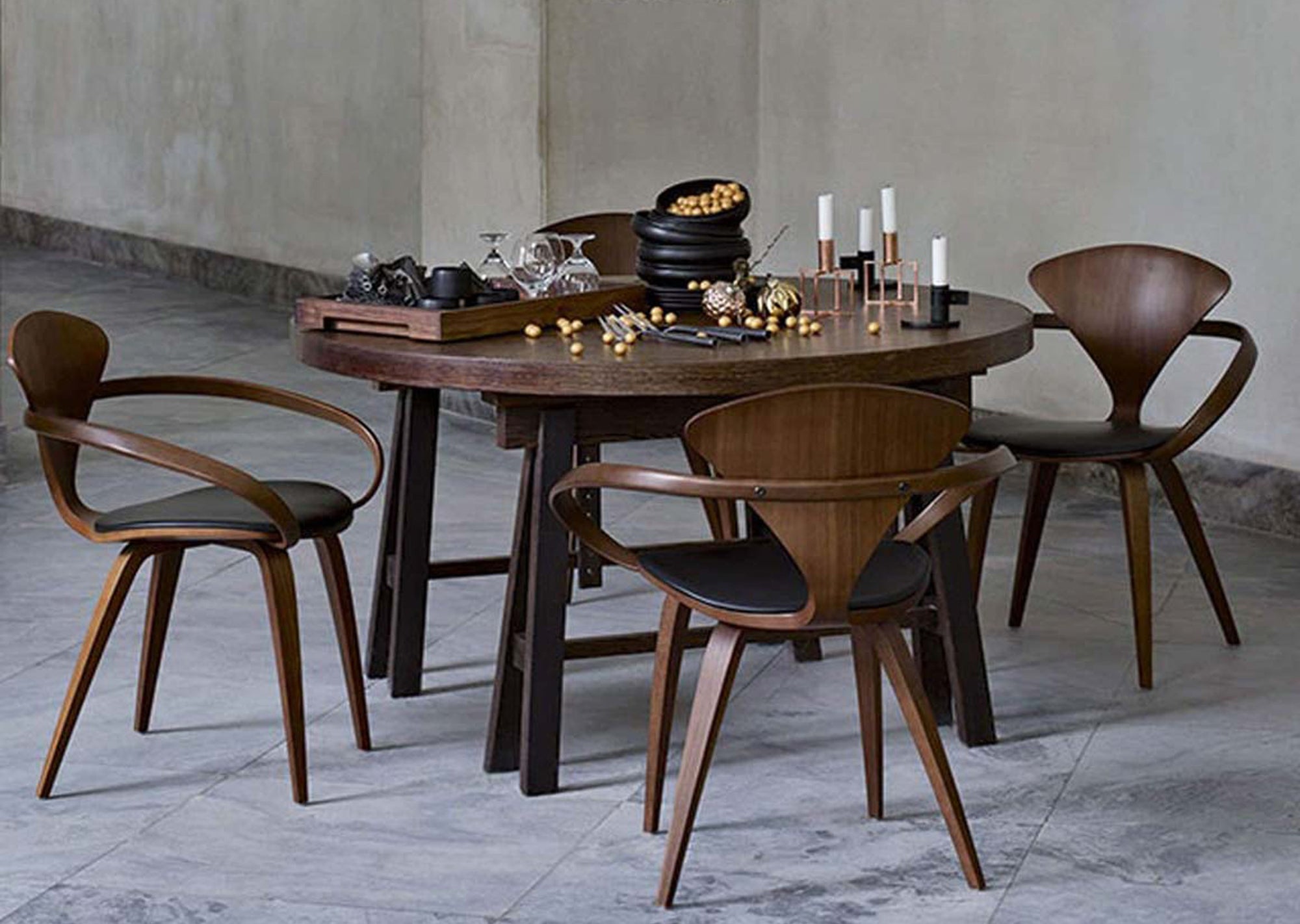 Cherner Armchair with Seat Pad
