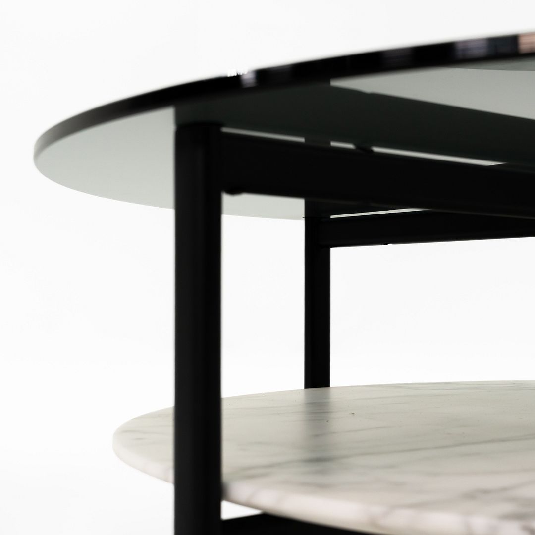 Ruta 2-Tier Round Coffee Table