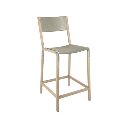 Backed Counter Stool — Linden — Leather Seat and Back