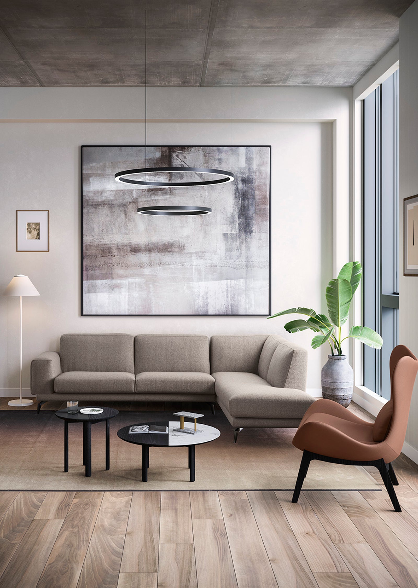 Compendium Circle Suspension Lamp