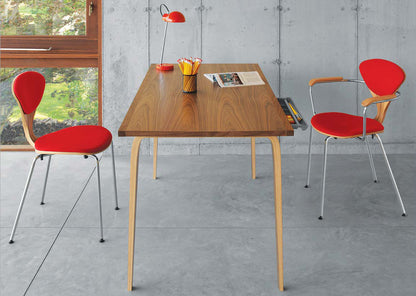 Cherner Metal Armchair with Seat and Back Pads