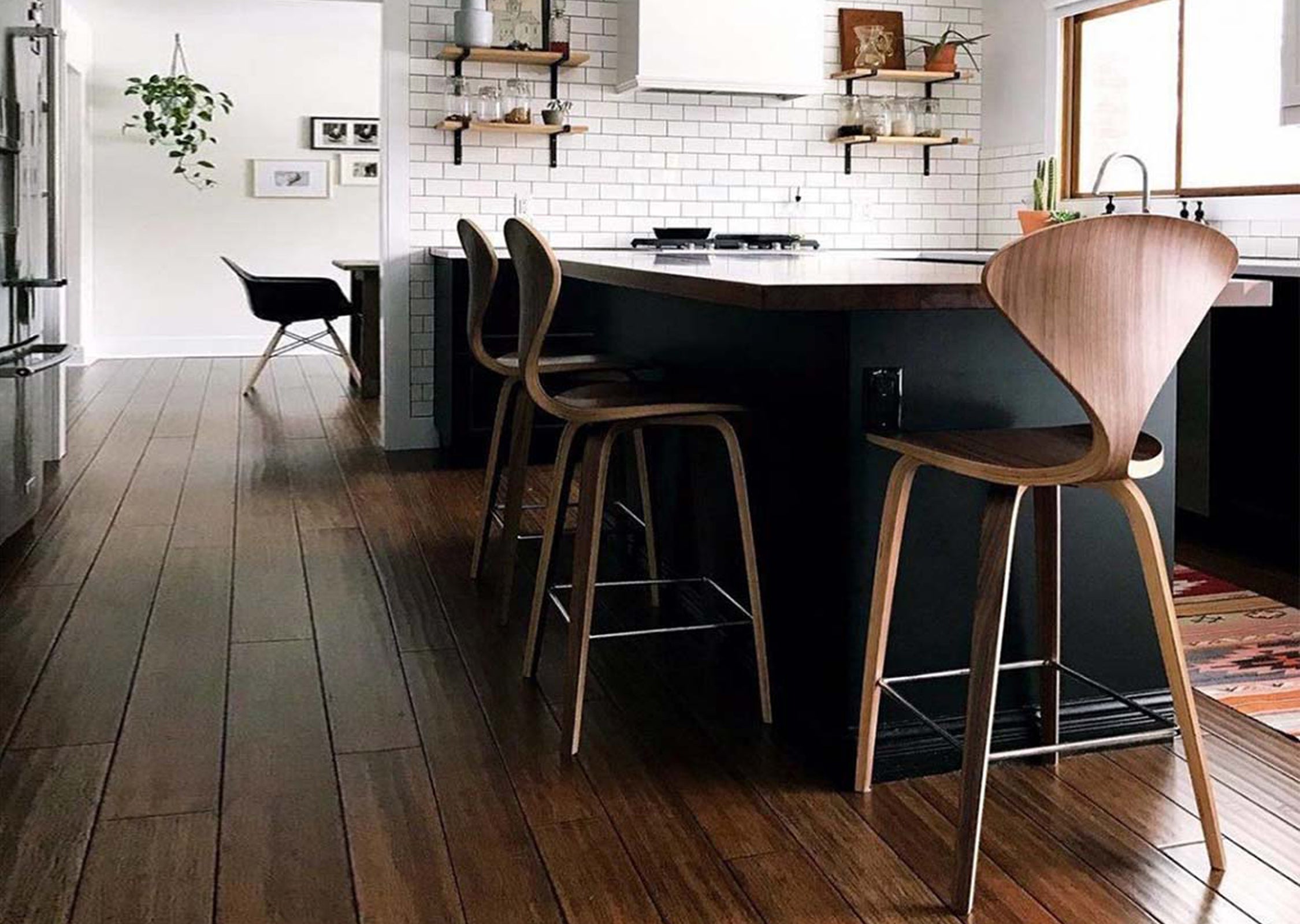 Cherner Wood Base Bar Stool