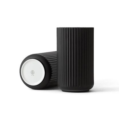 Lyngby Porcelaen Vase — Black