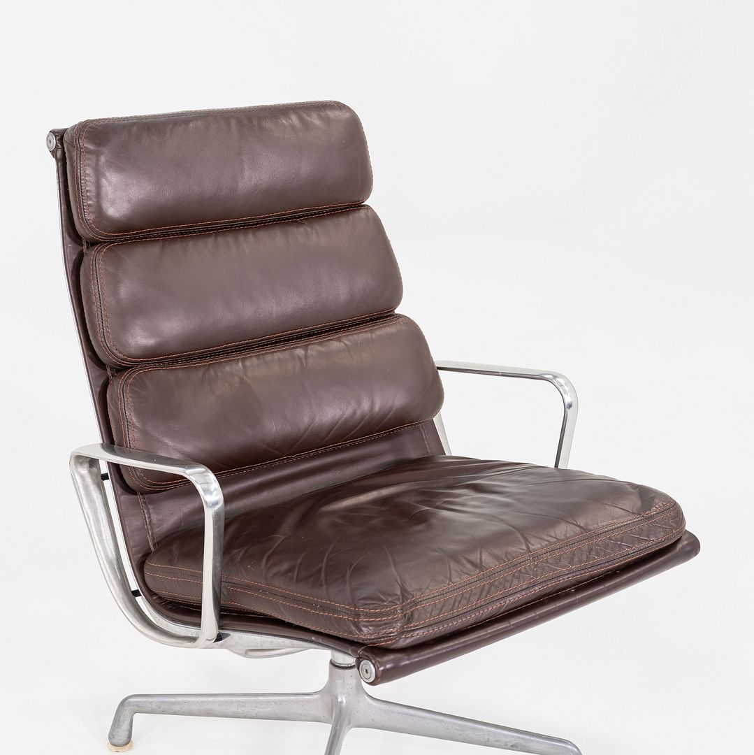 Soft Pad Lounge Chair and Ottoman, Models EA416 and EA423