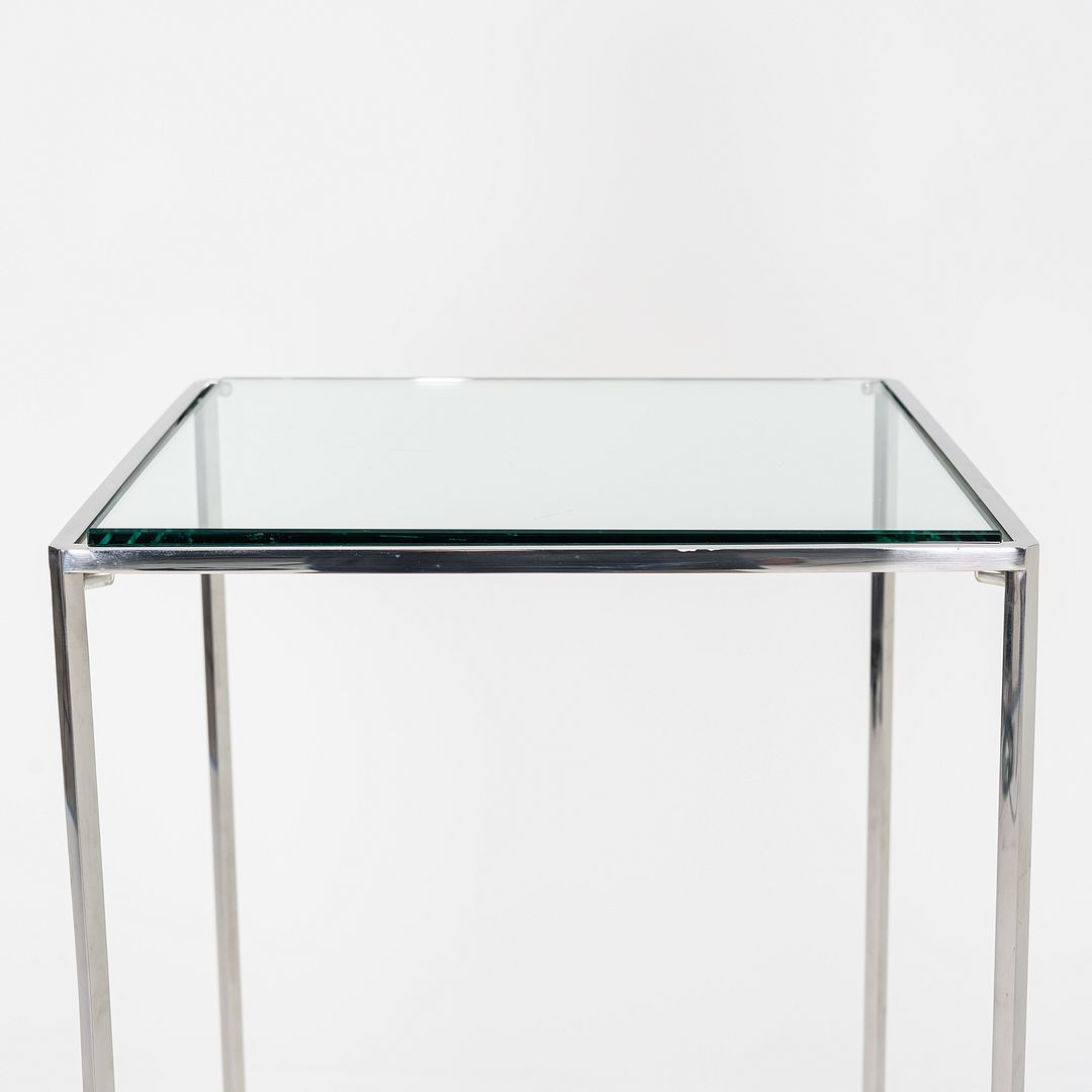 Glass and Steel Pedestal