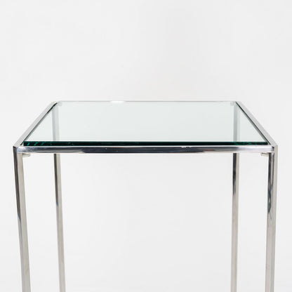 Glass and Steel Pedestal