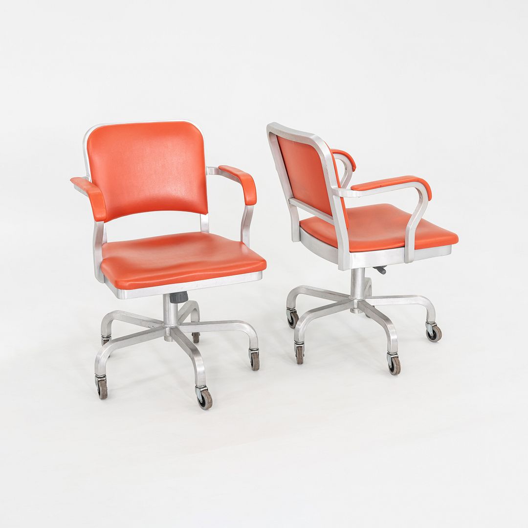Navy Officer Swivel Armchair