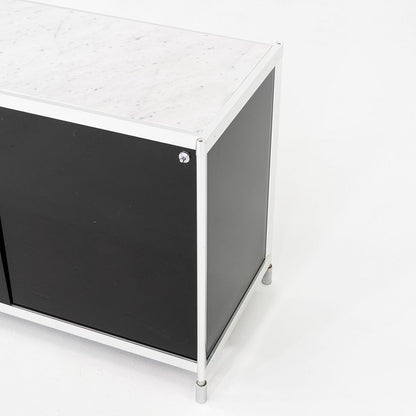 Marble, Aluminum and Glass Cabinet