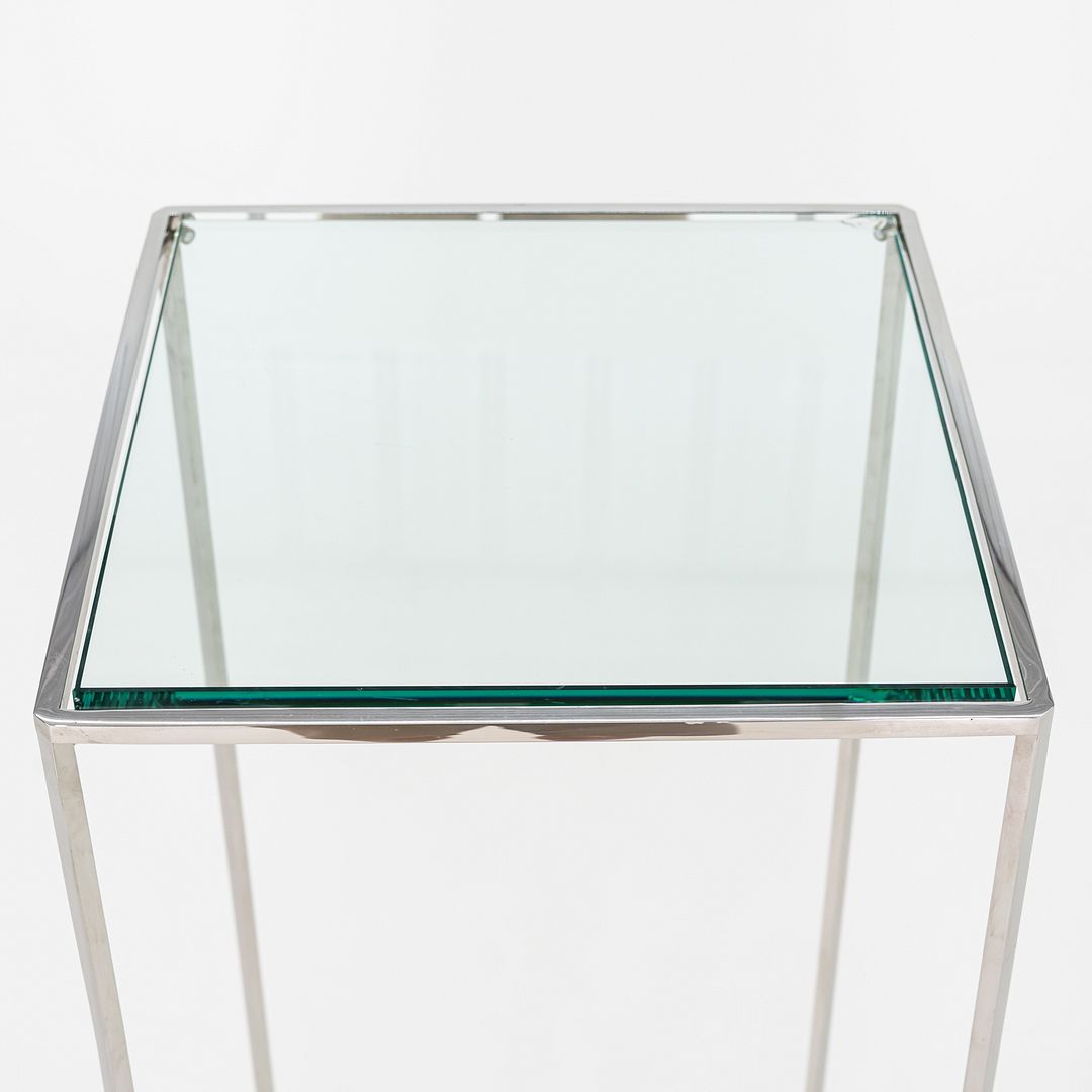 Glass and Steel Pedestal
